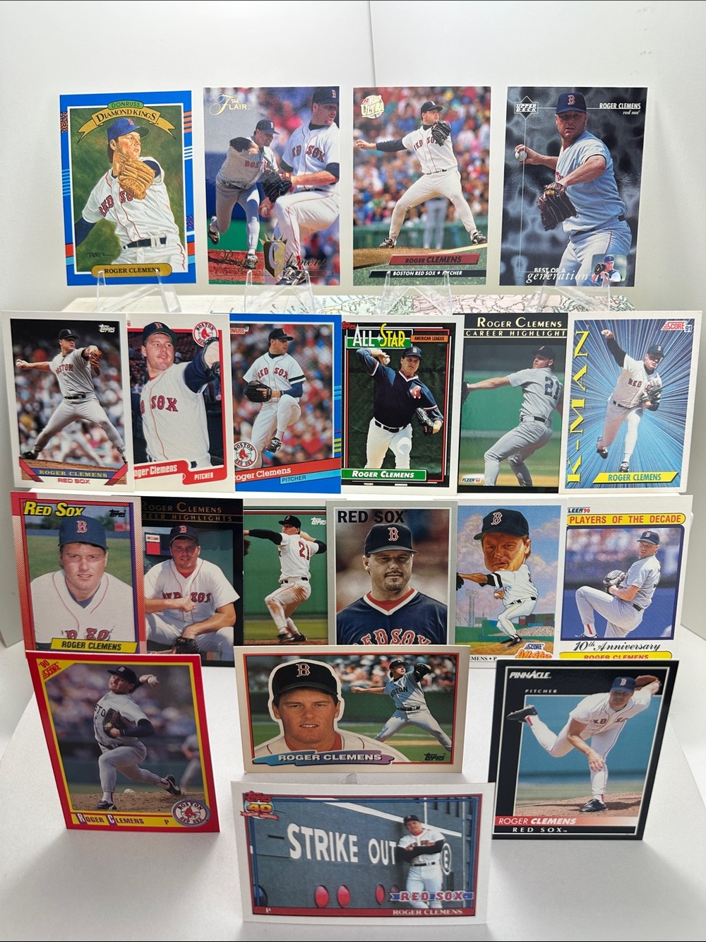 Roger Clemens Vintage Red Sox lot of 20